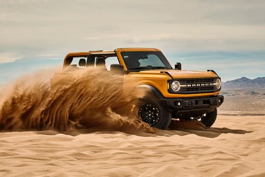 Seine Stärken zeigt der Ford Bronco erst abseits des Asphalts.