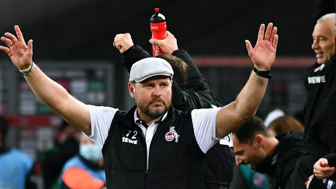 Steffen Baumgart: Der FC-Coach darf gegen Leipzig seine Mannschaft wieder von der Linie aus betreuen. Steffen Baumgart: Der FC-Coach darf gegen Leipzig seine Mannschaft wieder von der Linie aus betreuen.