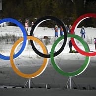 Die Olympischen Ringe 2022.