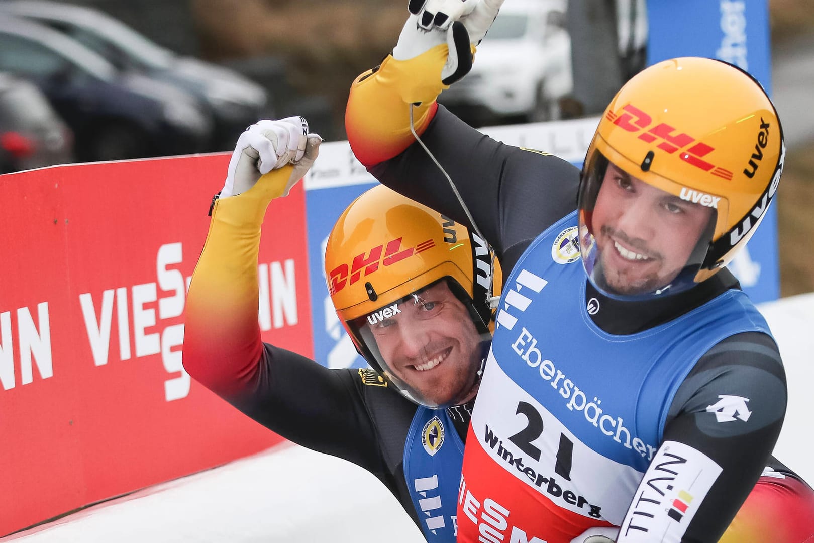 Tobias Arlt (l.) und Tobias Wendl: Die beiden deutschen Rodler gehören zur absoluten Weltspitze.