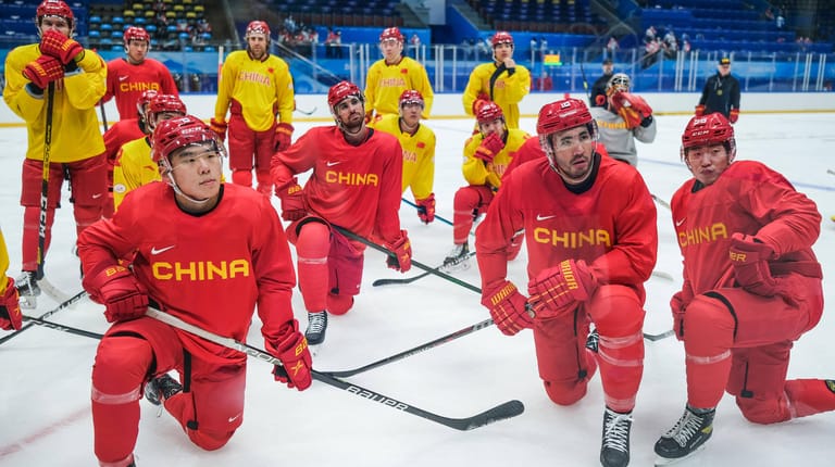 Das Eishockey-Nationalteam: Viele der Spieler sind nicht in China geboren.