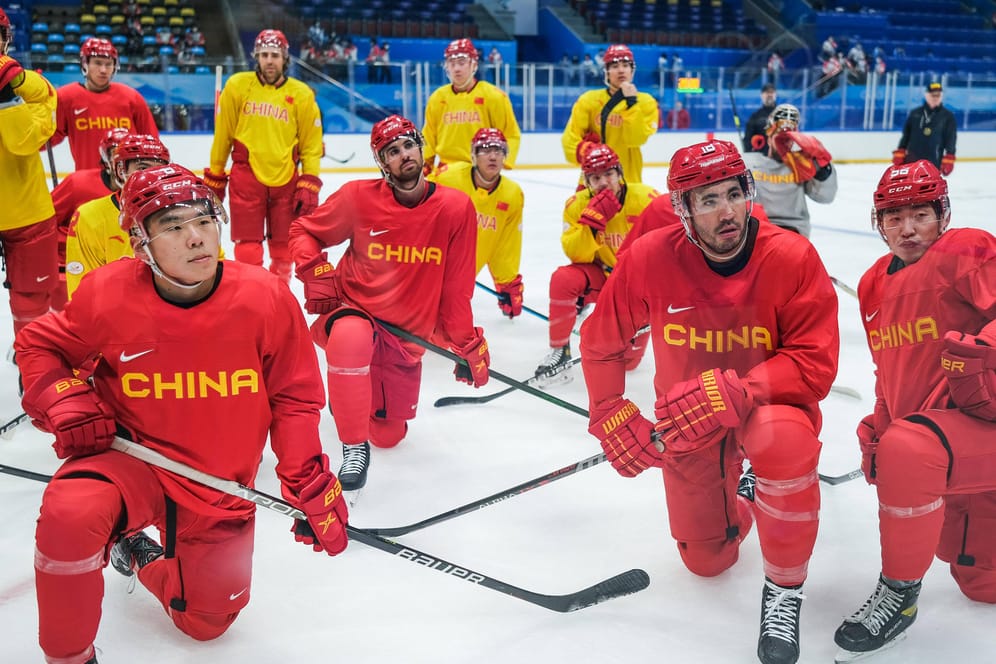 Das Eishockey-Nationalteam: Viele der Spieler sind nicht in China geboren.