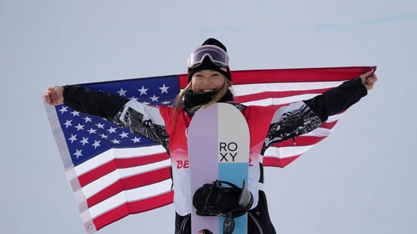 In der Halfpipe eine Klasse für sich: US-Star Chloe Kim.