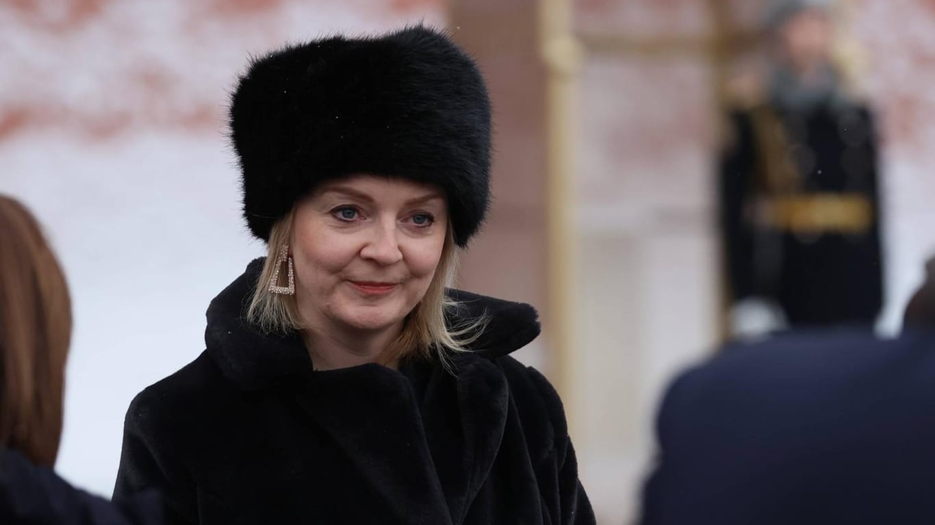 Elizabeth Truss in Moskau: Die britische Außenministerin warnt vor einem Krieg zwischen Russland und der Ukraine.