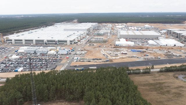 Baustelle Tesla Gigafactory