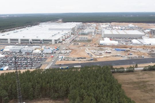 Baustelle Tesla Gigafactory