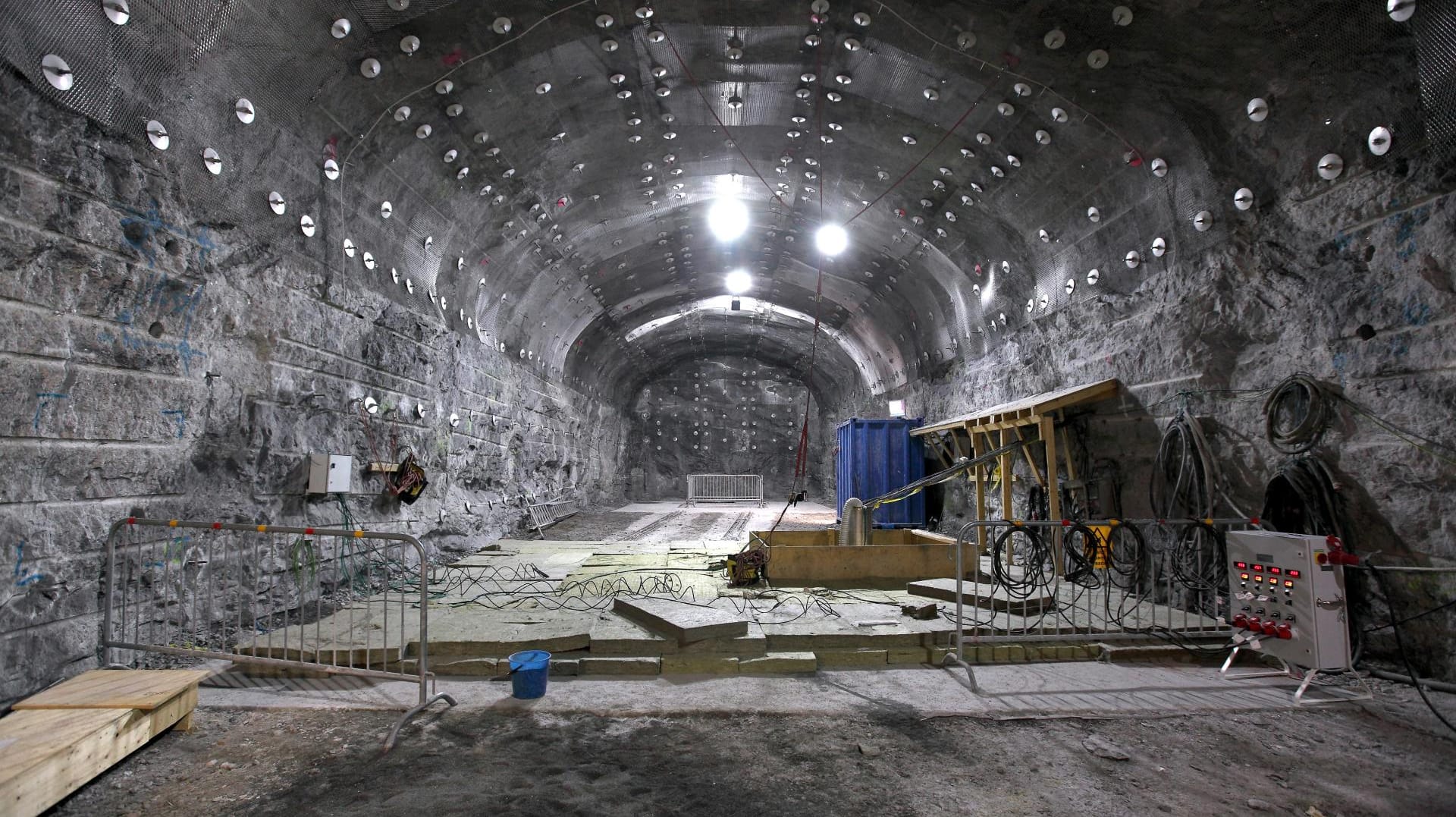 Ein Tunnel im Endlager "Onkalo" in Finnland: Bereits 2025 sollen hier die ersten radioaktiven Abfälle entsorgt werden.