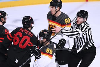 In einem hart umkämpften Team ließen sich die deutschen Eishockeyspieler von Kanada den Schneid abkaufen.