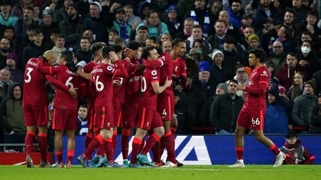 Der FC Liverpool setzte sich zuhause gegen Leicester City durch. Der FC Liverpool setzte sich zuhause gegen Leicester City durch.