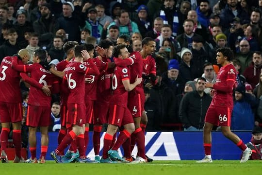 Der FC Liverpool setzte sich zuhause gegen Leicester City durch.