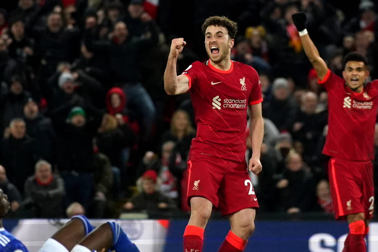 Diogo Jota: Der Portugiese war der alles entscheidende Liverpool-Profi gegen Leicester.