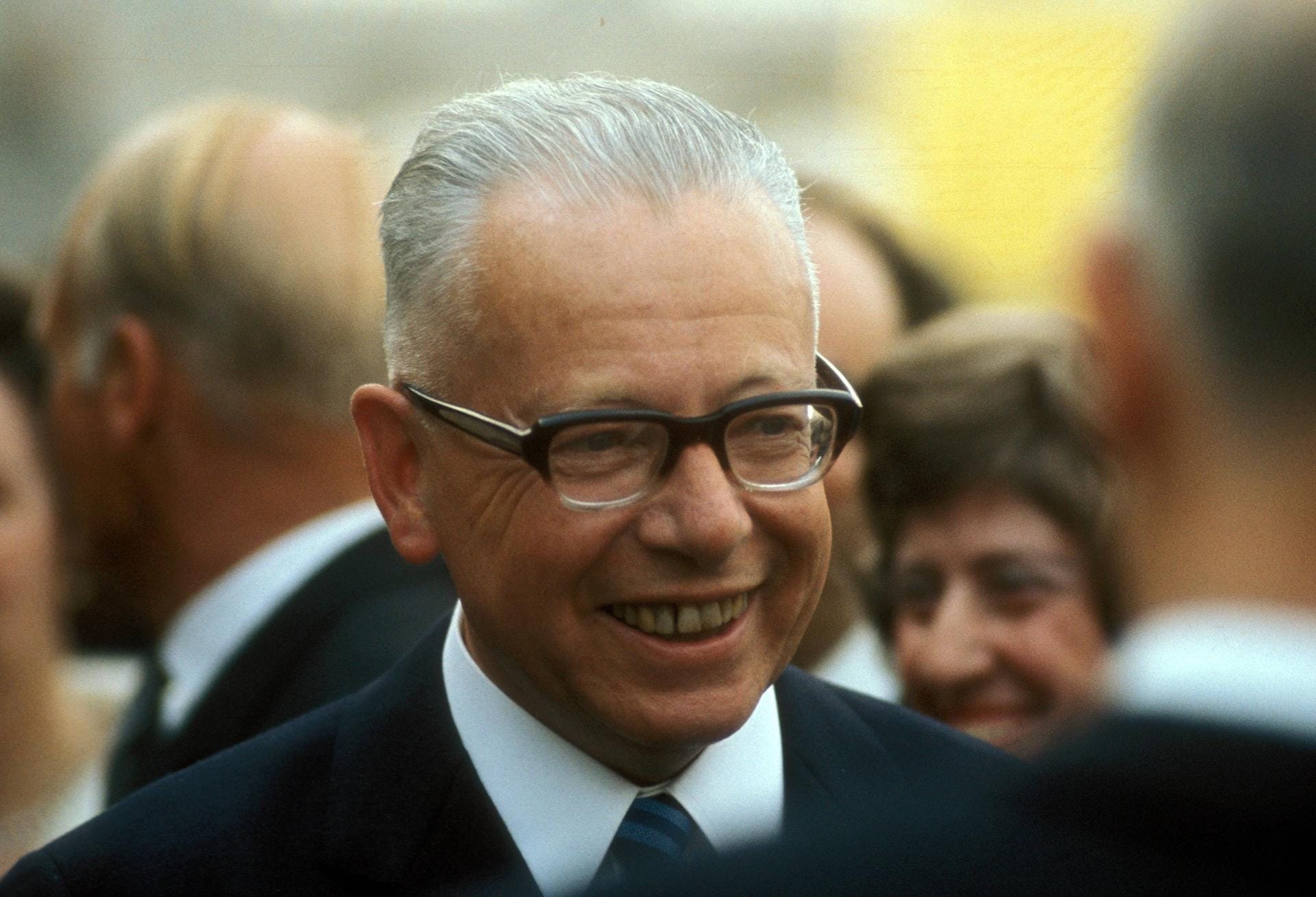 Gustav Heinemann: Der SPD-Politiker war von 1969 bis 1974 Bundespräsident.