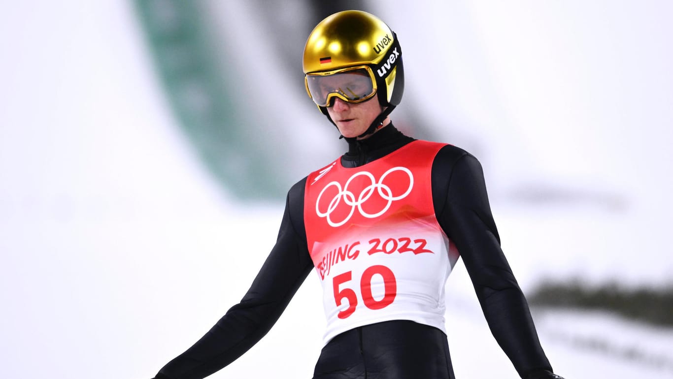 Karl Geiger: Der DSV-Star hat am Samstag die letzte Chance auf eine Einzelmedaille bei den Olympischen Spielen.