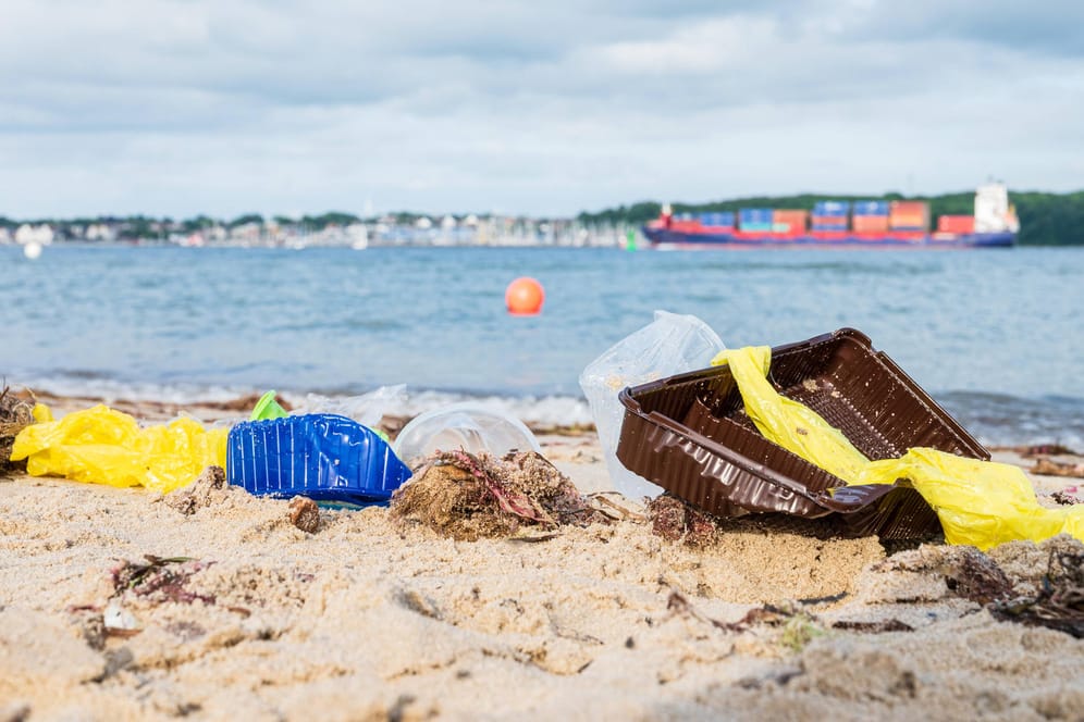 Plastikmüll am Kieler Strand: Mehr als 20 Millionen Menschen sollen von den Finanzierungen der Initiative "Clean Oceans" profitieren.