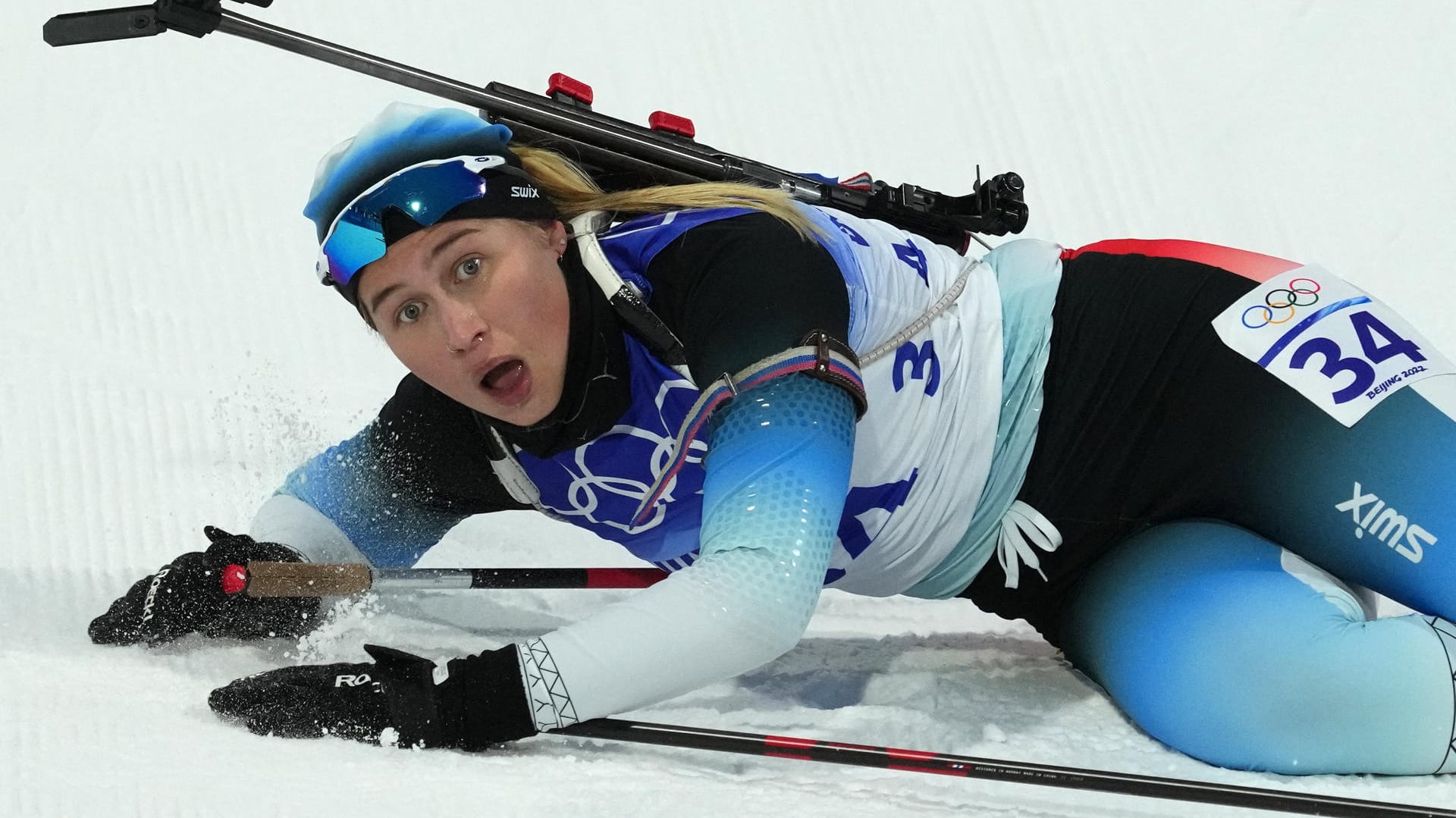 Ukaleq Slettemark: Die 20-Jährige ist als erste grönländische Biathletin bei Olympischen Spielen dabei. Von 30 Schüssen in Einzel und Sprint trafen alle ihr Ziel.