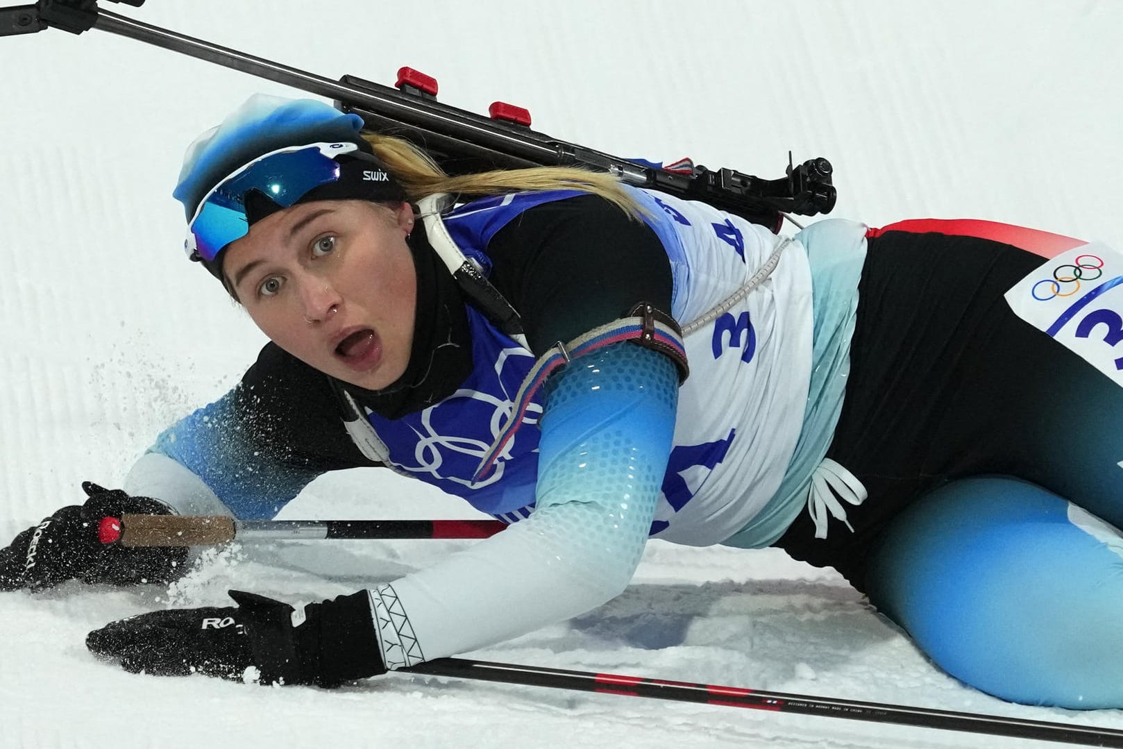 Ukaleq Slettemark: Die 20-Jährige ist als erste grönländische Biathletin bei Olympischen Spielen dabei. Von 30 Schüssen in Einzel und Sprint trafen alle ihr Ziel.