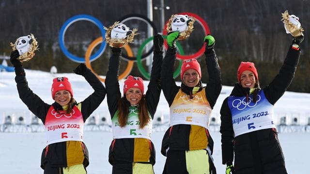 Katherine Sauerbrey, Katharina Hennig, Victoria Carl und Sofie Kreh (v.