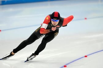 Premiere: Tingyu Gao gewann als erster Eisschnellläufer für China eine Goldmedaille bei Olympischen Winterspielen.