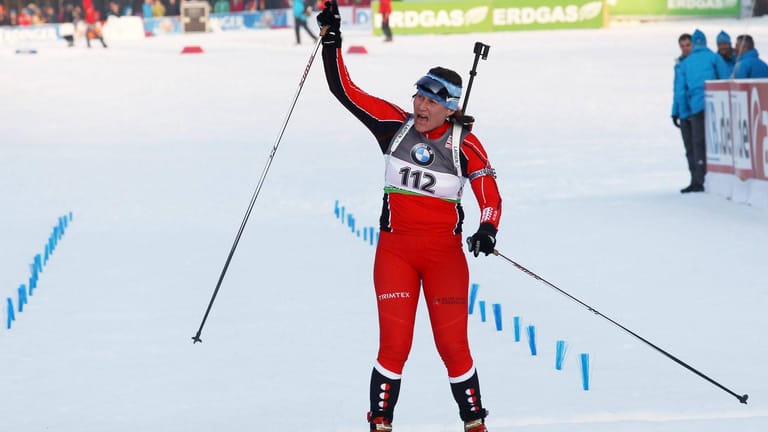 Schon Ukaleq Slettemarks Mutter Uiloq war als Biathletin im Weltcup aktiv.