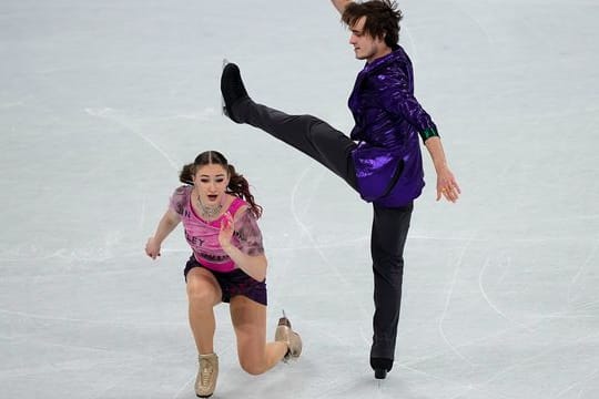 Katharina Müller und Tim Dieck auf dem Eis.