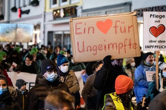 Demonstrationen gegen Corona-Maßnahmen in Reutlingen