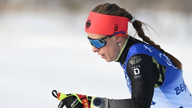 Hat einen positiven Eindruck von den Olympischen Winterspielen in Peking gewonnen: Katharina Hennig in Aktion.