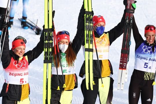 Katherine Sauerbrey, Katharina Henning, Victoria Carl und Sofie Krehl (v.