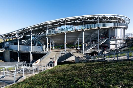 Blick auf die Red Bull Arena.