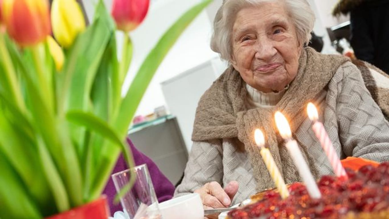 Anlass zum Feiern: Mina Hehn ist am Sonntag 109 Jahre alt geworden.