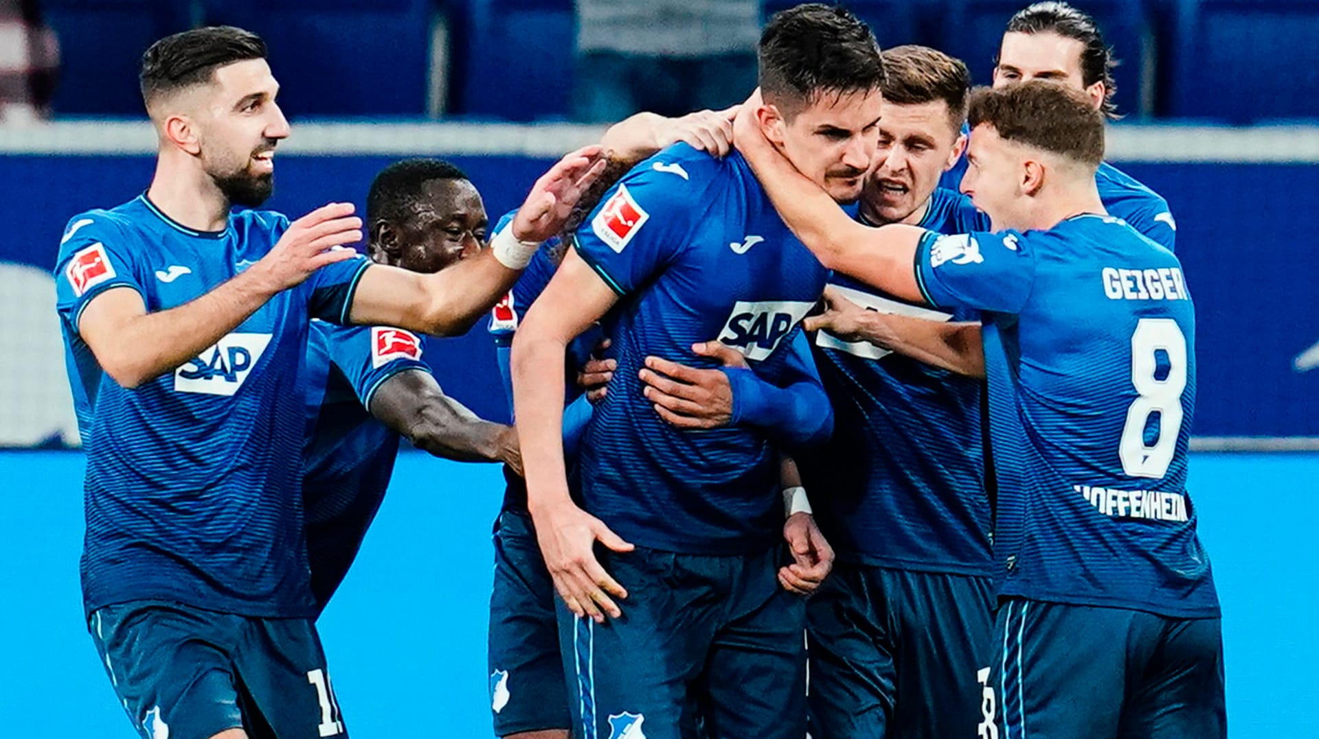 Bundesliga: Benjamin Hübner erzielte das 1:0 für die TSG Hoffenheim gegen Arminia Bielefeld. Bundesliga: Benjamin Hübner erzielte das 1:0 für die TSG Hoffenheim gegen Arminia Bielefeld.