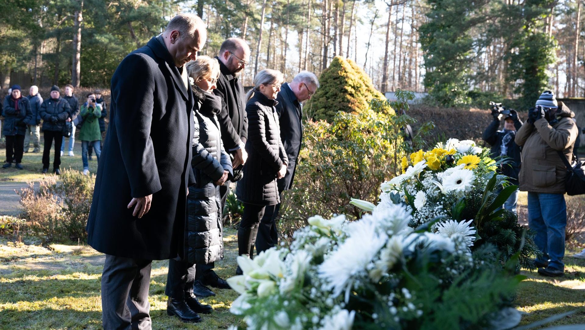 Gedenkveranstaltung auf dem Nordfriedhof.