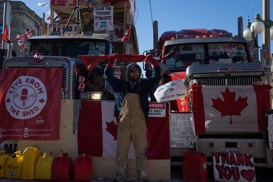 Seit Wochen protestieren kanadische Trucker gegen die Corona-Politik der Regierung.