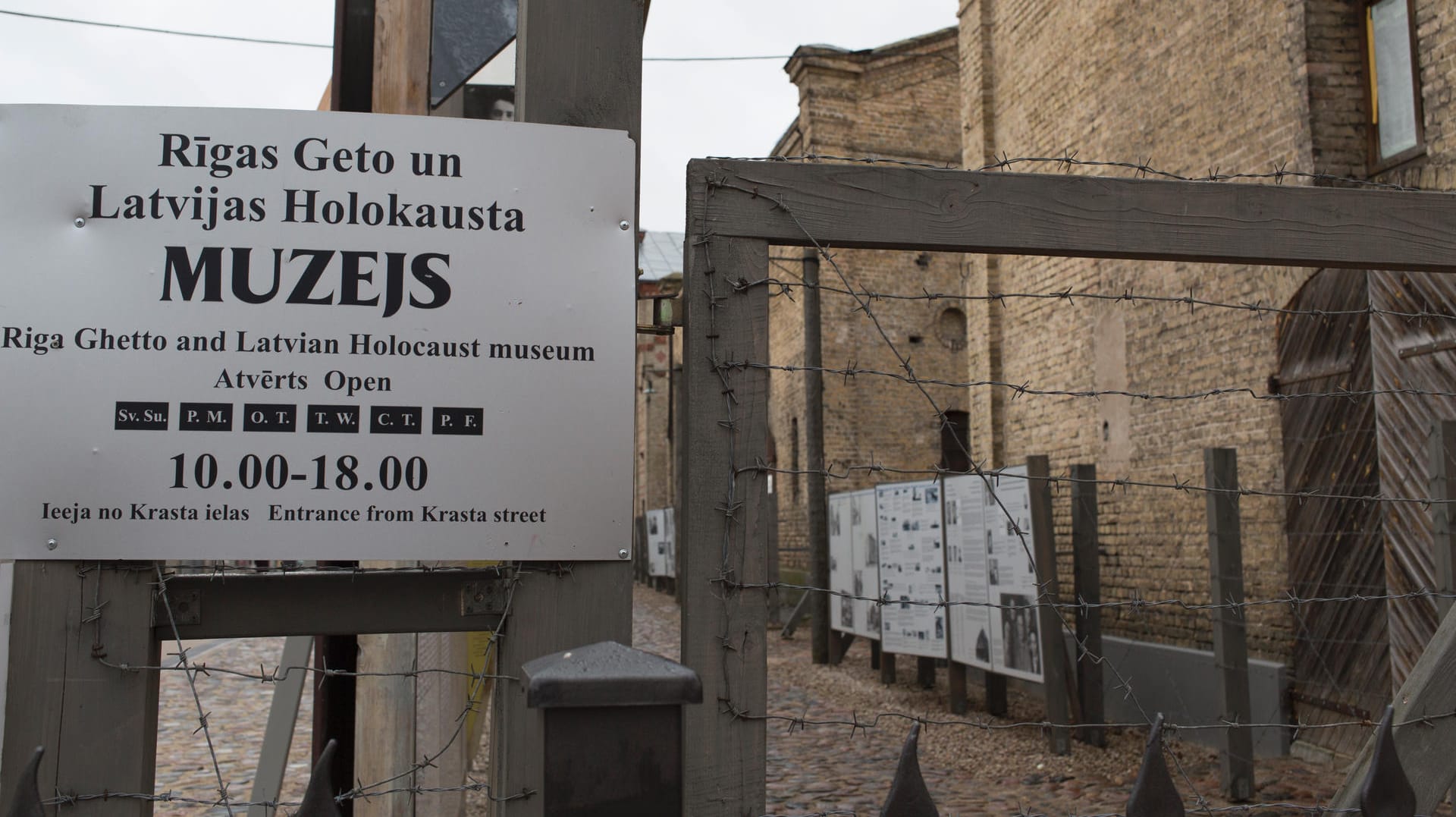 Museum des Rigaer Ghettos: Ende 1941 ermordeten die deutschen Besatzer Zehntausende Juden im nahe gelegenen Wald von Rumbula.