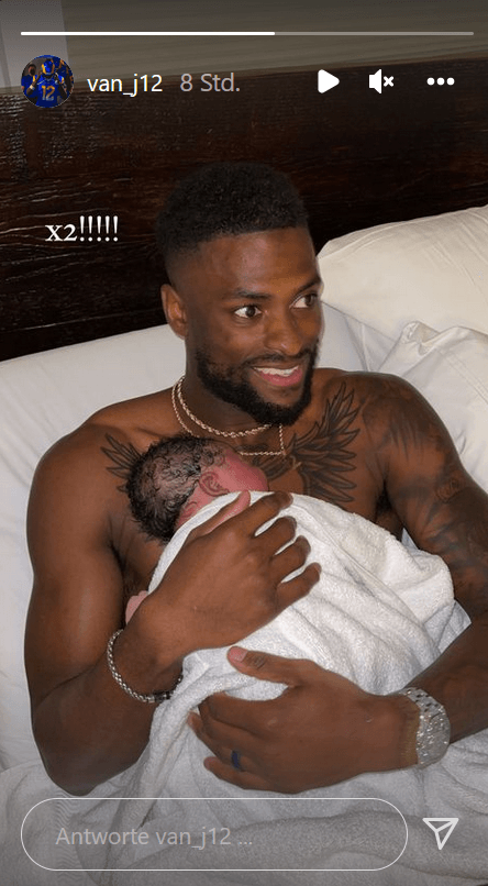 Van Jefferson: Der NFL-Spieler ist zum zweiten Mal Vater geworden.