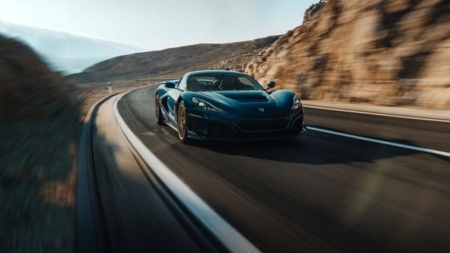 Raketenstarter: Der vollelektrische Rimac Nevera soll den Sprint von 0 auf Tempo 100 in unter 2 Sekunden und eine Spitze von 412 km/h schaffen.