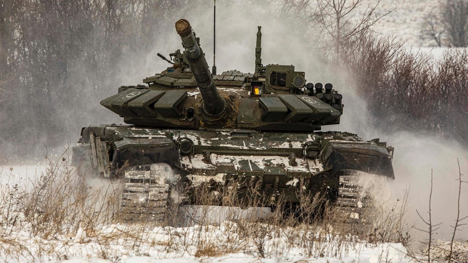 Ein russischer Panzer während einer militärischen Übung: Laut US-Berichten hat sich die Lage an der Grenze zur Ukraine erneut verändert.