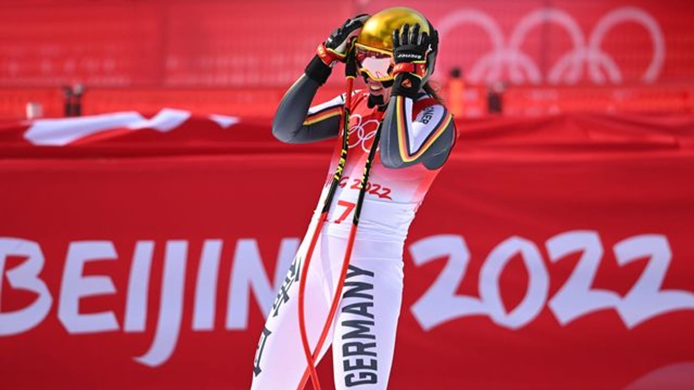 Kira Weidle wurde in der olympischen Abfahrt nur Vierte.