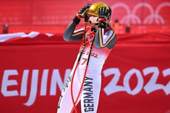 Kira Weidle wurde in der olympischen Abfahrt nur Vierte.