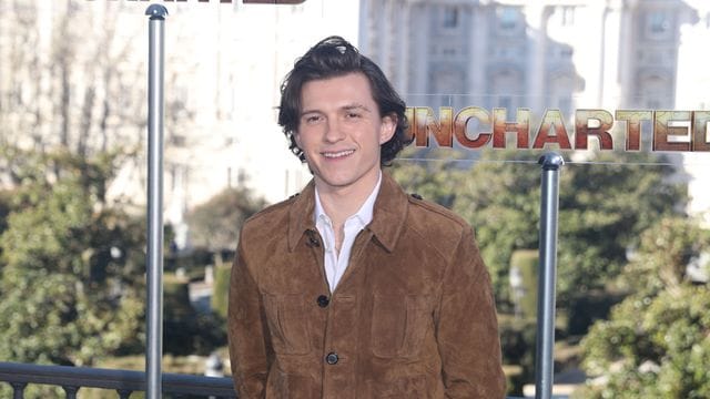 Tom Holland stellte seinen Film "Uncharted" in Madrid vor.