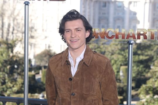 Tom Holland stellte seinen Film "Uncharted" in Madrid vor.