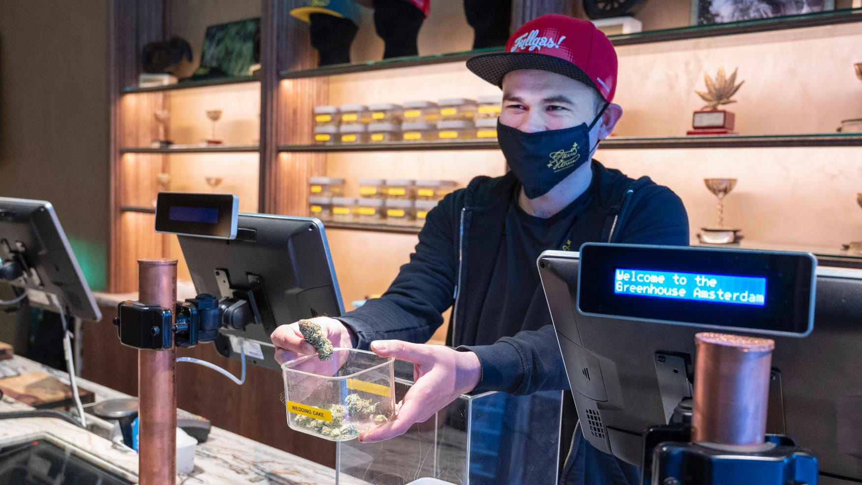 Coffeeshop in Amsterdam (Symbolbild): Die Ampel will nicht das "niederländische" Cannabis-Modell.