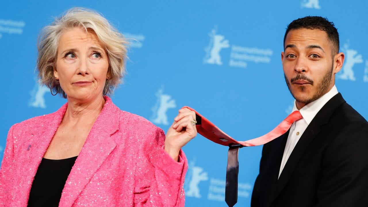 Schauspielerin Emma Thompson und Schauspieler Daryl McCormack beim Photocall zum Film "Good Luck to You, Leo Grande".