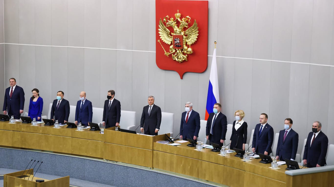 Sitzung der Duma in Moskau im Januar: Der Kreml teilte mit, dass die Staatsduma den Willen des russischen Volkes widerspiegele. (Archivbild)