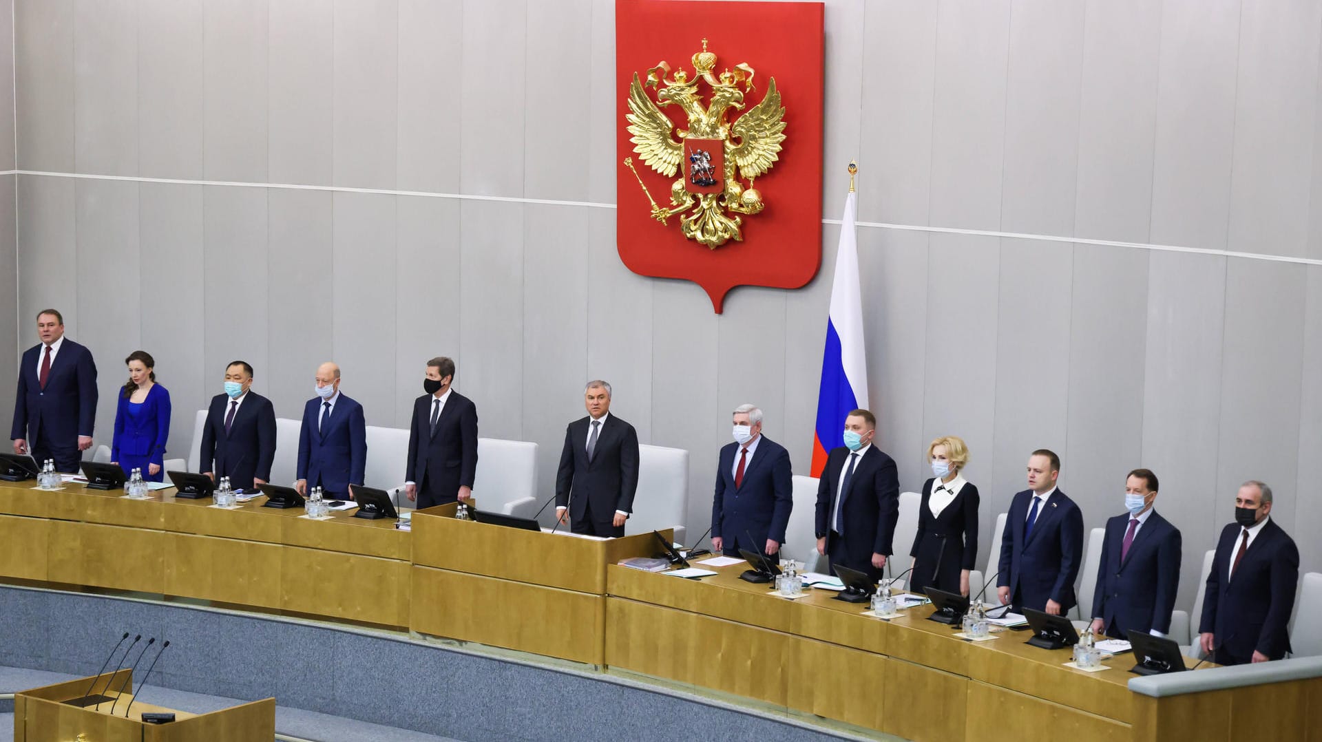 Sitzung der Duma in Moskau im Januar: Der Kreml teilte mit, dass die Staatsduma den Willen des russischen Volkes widerspiegele. (Archivbild)