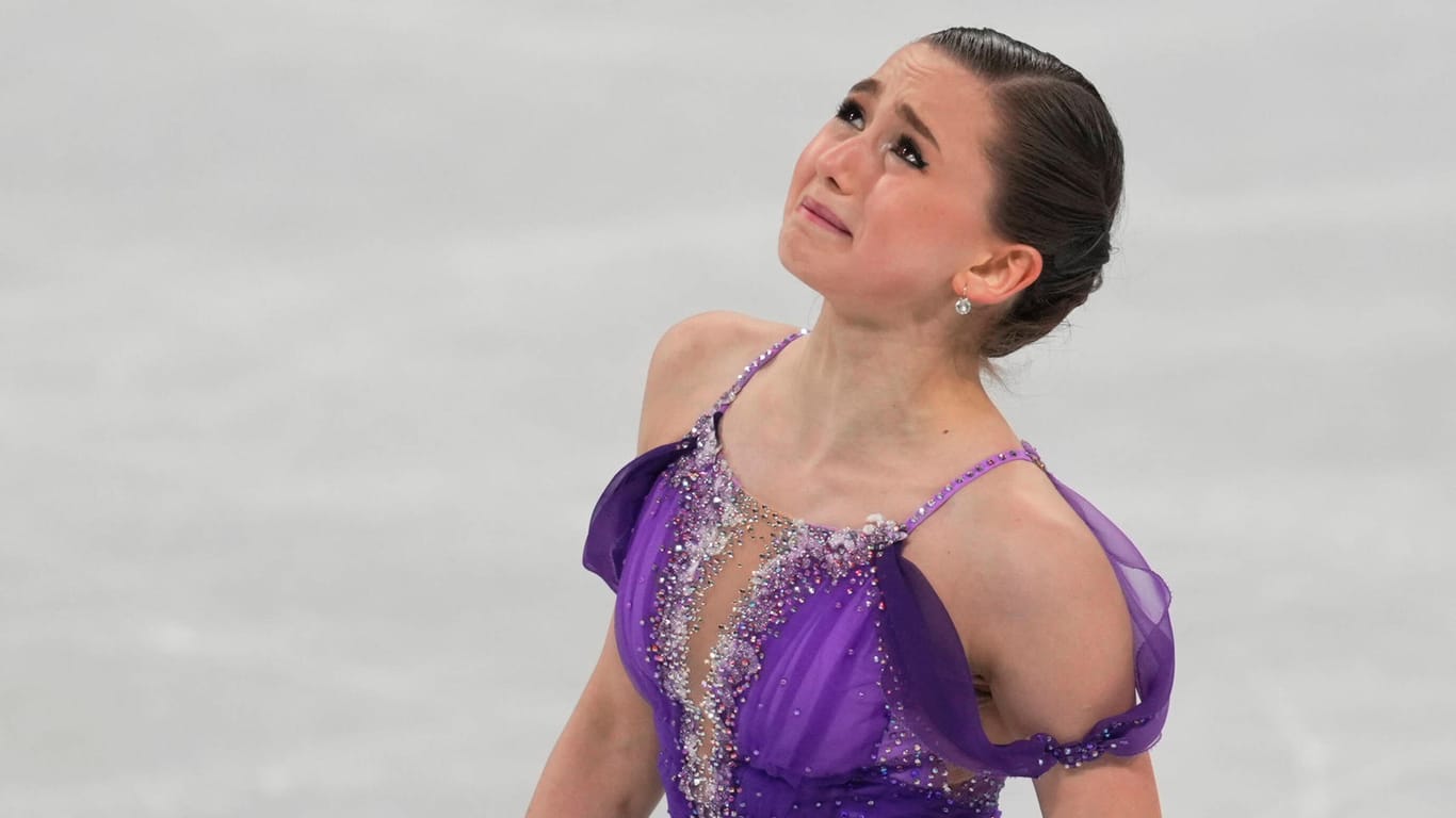 Beijing , China, 2022 Winter Olympics, February 15, 2022: Kamila Valieva from Russia during Figure skating, Eiskunstlauf