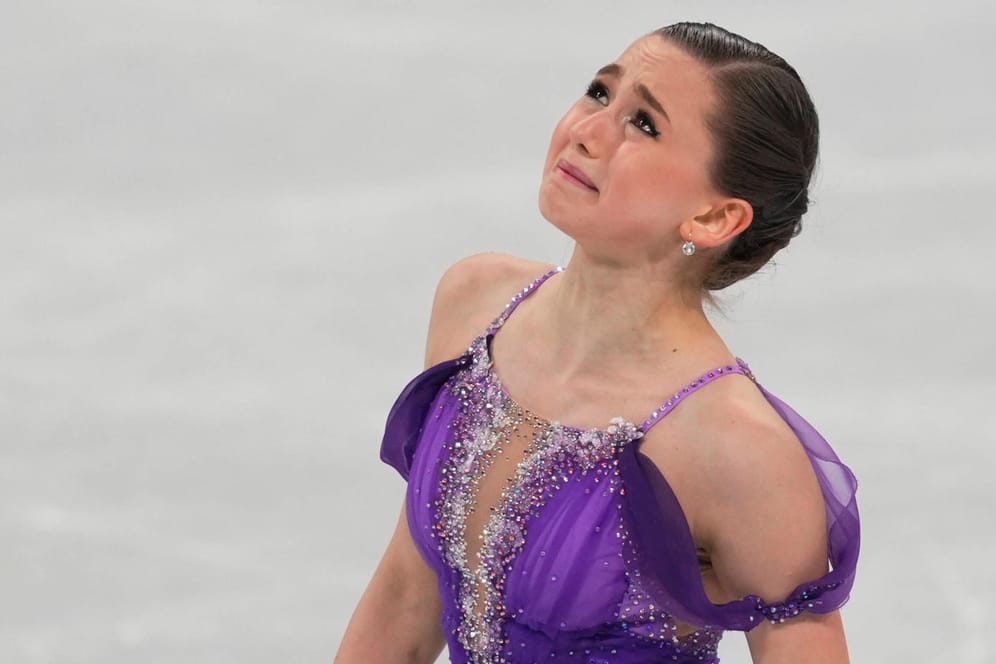 Beijing , China, 2022 Winter Olympics, February 15, 2022: Kamila Valieva from Russia during Figure skating, Eiskunstlauf