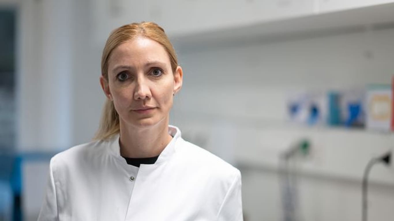 Sandra Ciesek, Direktorin des Instituts für Medizinische Virologie am Universitätsklinikum Frankfurt.