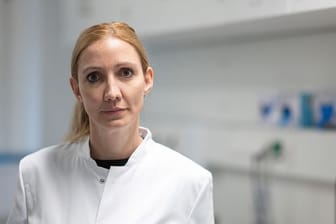 Sandra Ciesek, Direktorin des Instituts für Medizinische Virologie am Universitätsklinikum Frankfurt.