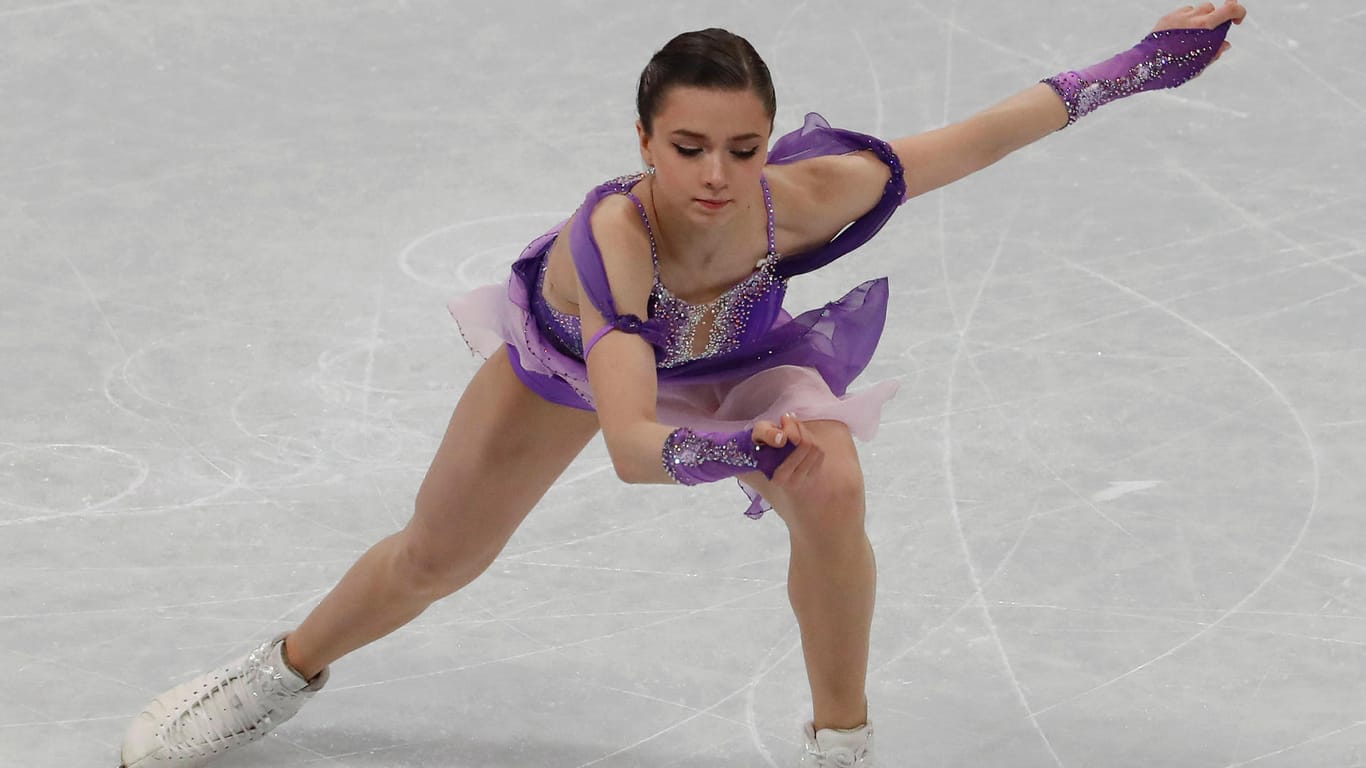 Kamila Walijewa: Trotz großem Stress wusste die 15-Jährige am Dienstag auf dem Eis wieder zu überzeugen.
