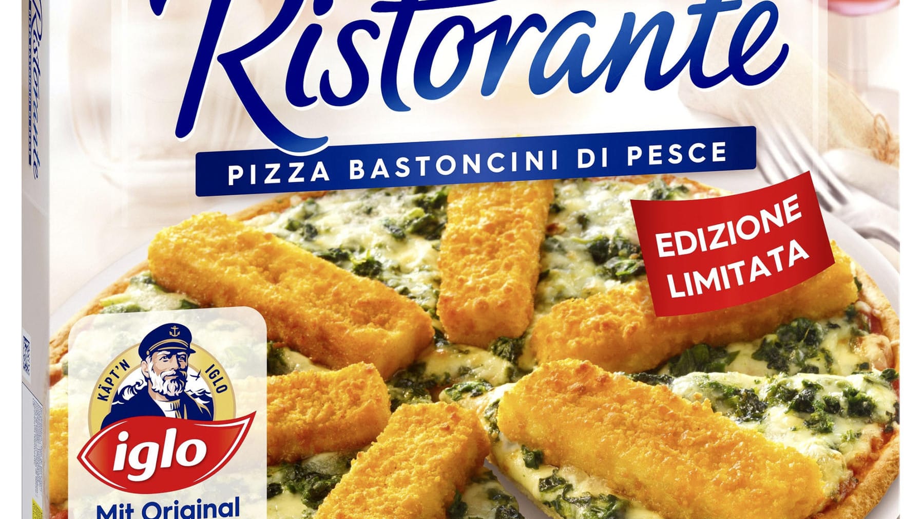 Es ist offiziell: Die Fischstäbchenpizza von Dr. Oetker kommt am 1. April 2022 in die Supermärkte.